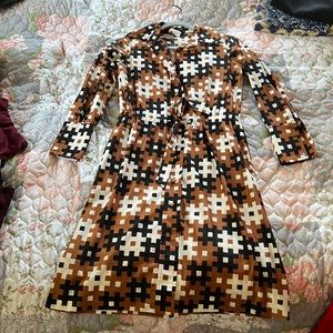Vintage Brown Dress (1970)